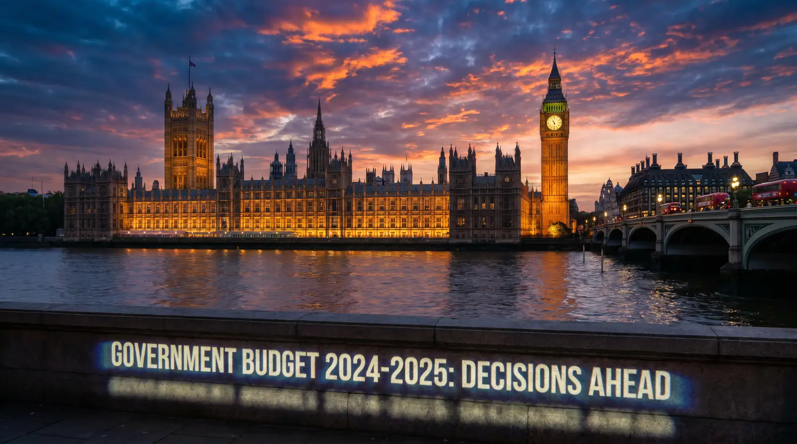 UK Parliament building at dusk symbolising the Autumn Budget gambling tax announcement